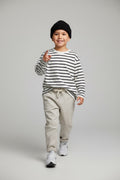 2er Kidkiddo Set Weiß mit schwarzen Streifen