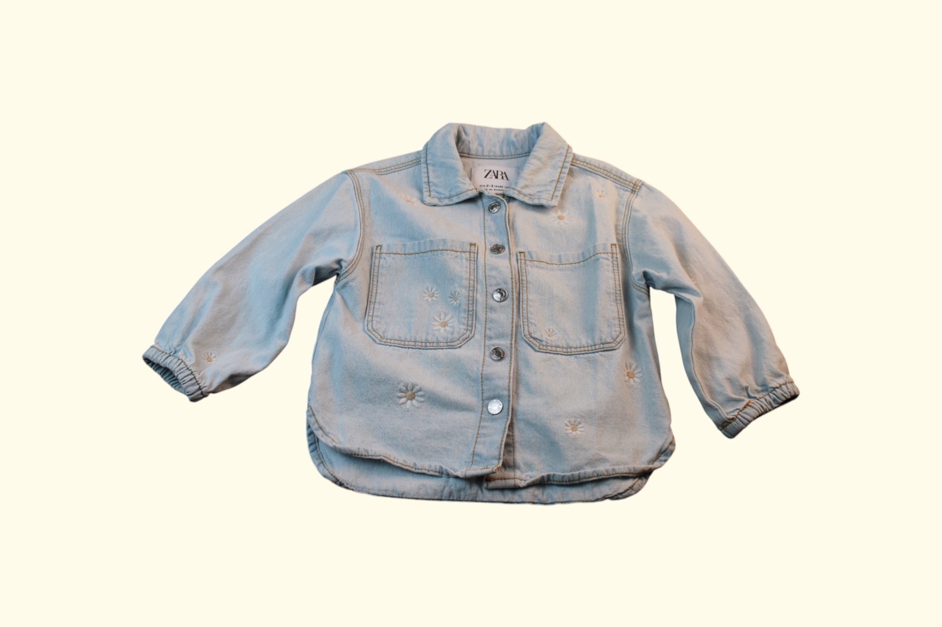 Kategorie 3 Jacke 98 Hellblau Blumen