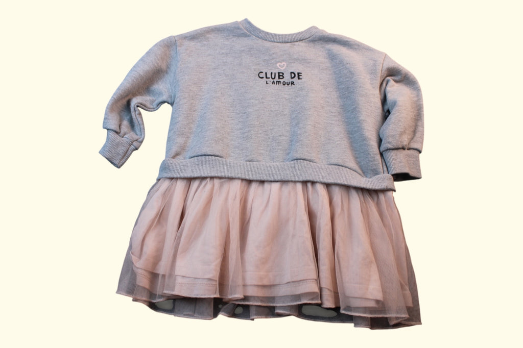 Zara Kleid 86 Grau und Hellgrau