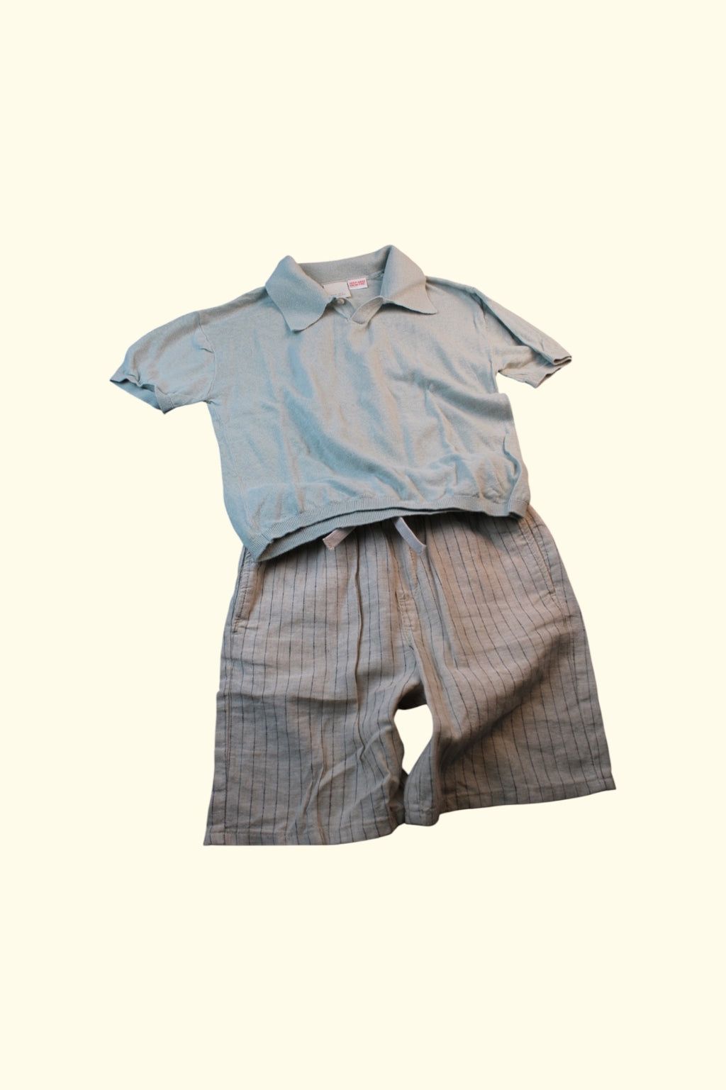 2er Kidkiddo Set Hellblau und Beige