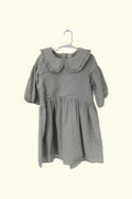 Kleid Grau und helblau