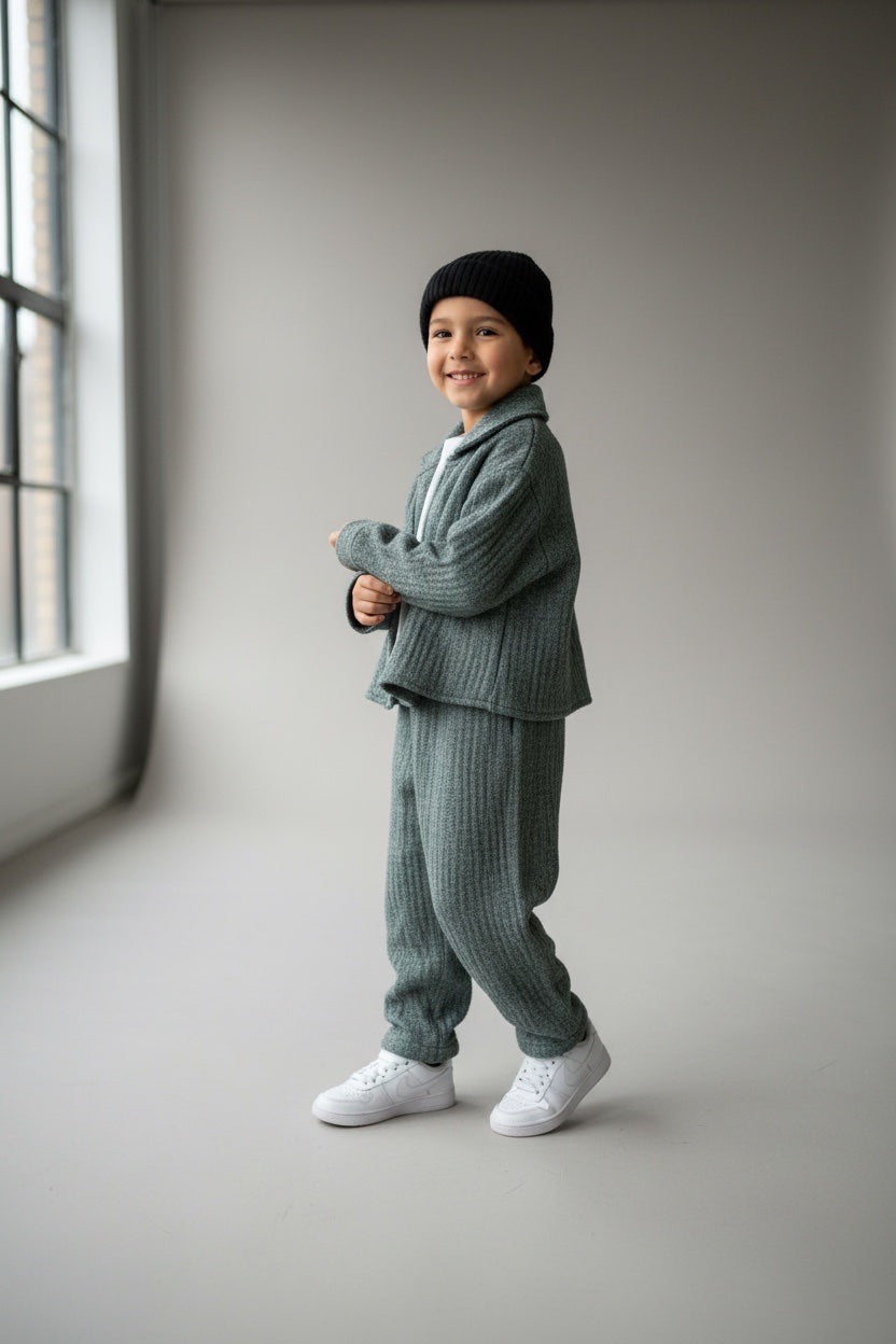 X American Vintage Kidkiddo Set Grau/Grün