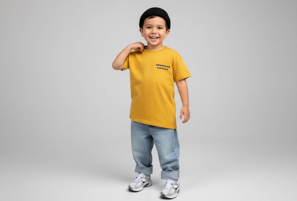 American Vintage T-Shirt 110 Gelb