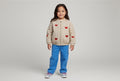 Konges Slojd Jacke Beige mit roten Herzen