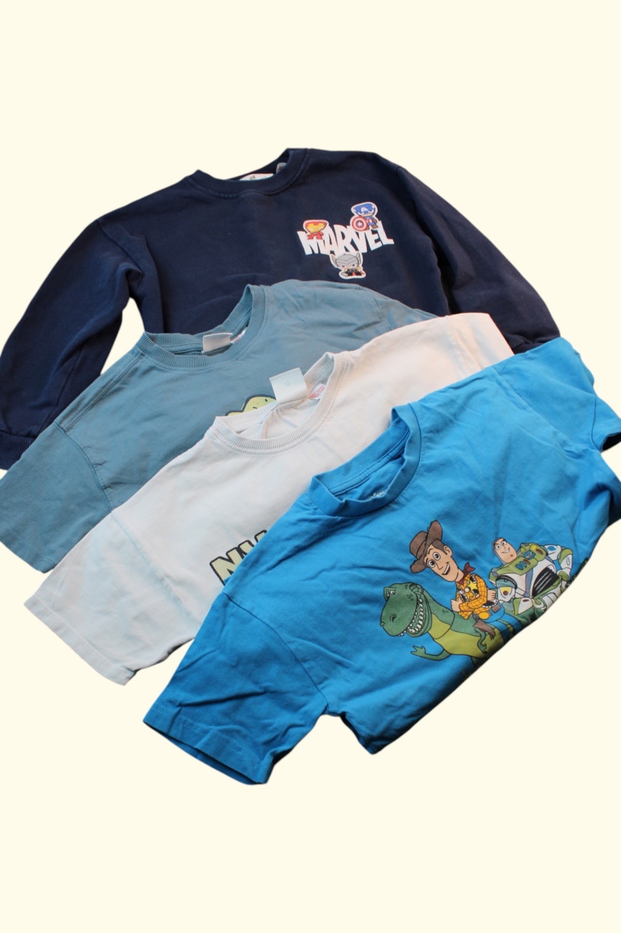 4er Kidkiddo Set 110 Blau, Weiß, Hellblau