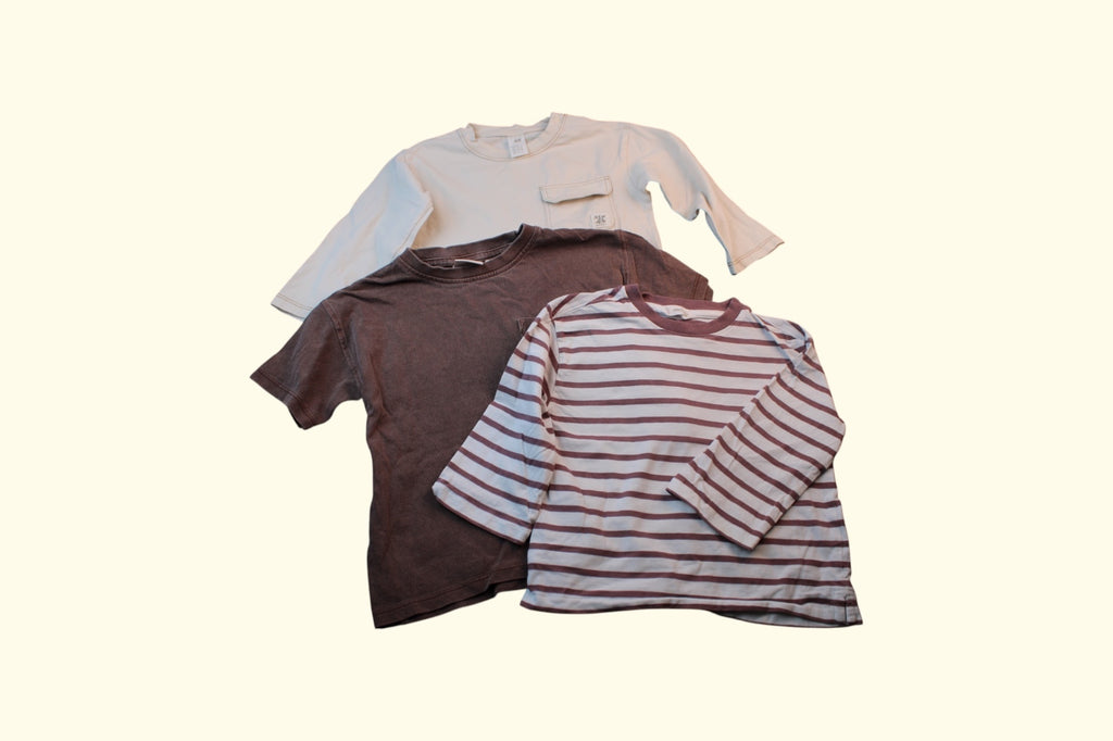 3er Kidkiddo Set 86/92 Rot, Weiß, Dunkelrot