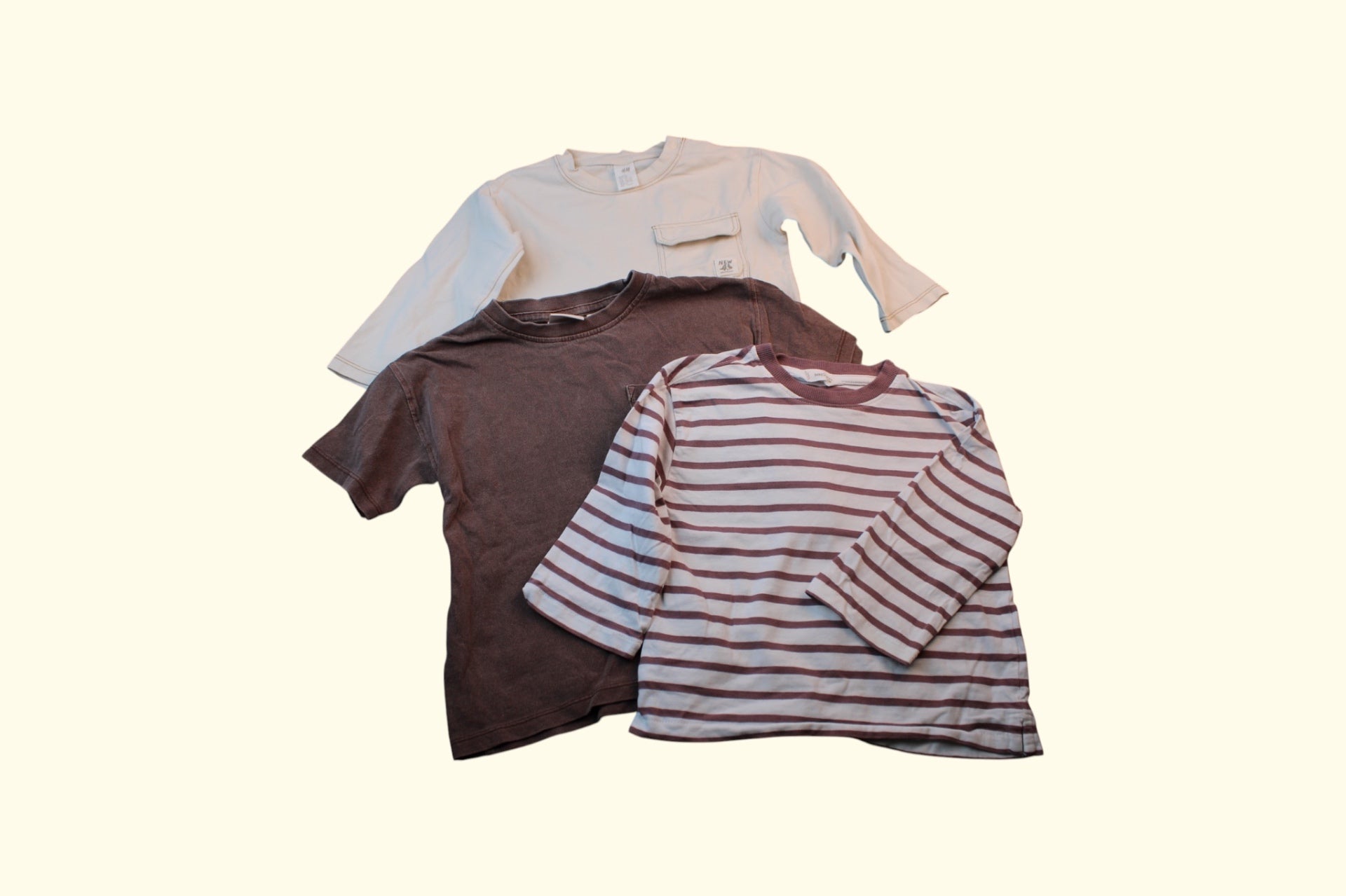 3er Kidkiddo Set 86/92 Rot, Weiß, Dunkelrot