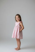 Kleid Rosa und Weiß