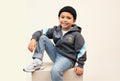 United Colors of Benetton Hoodie Grau