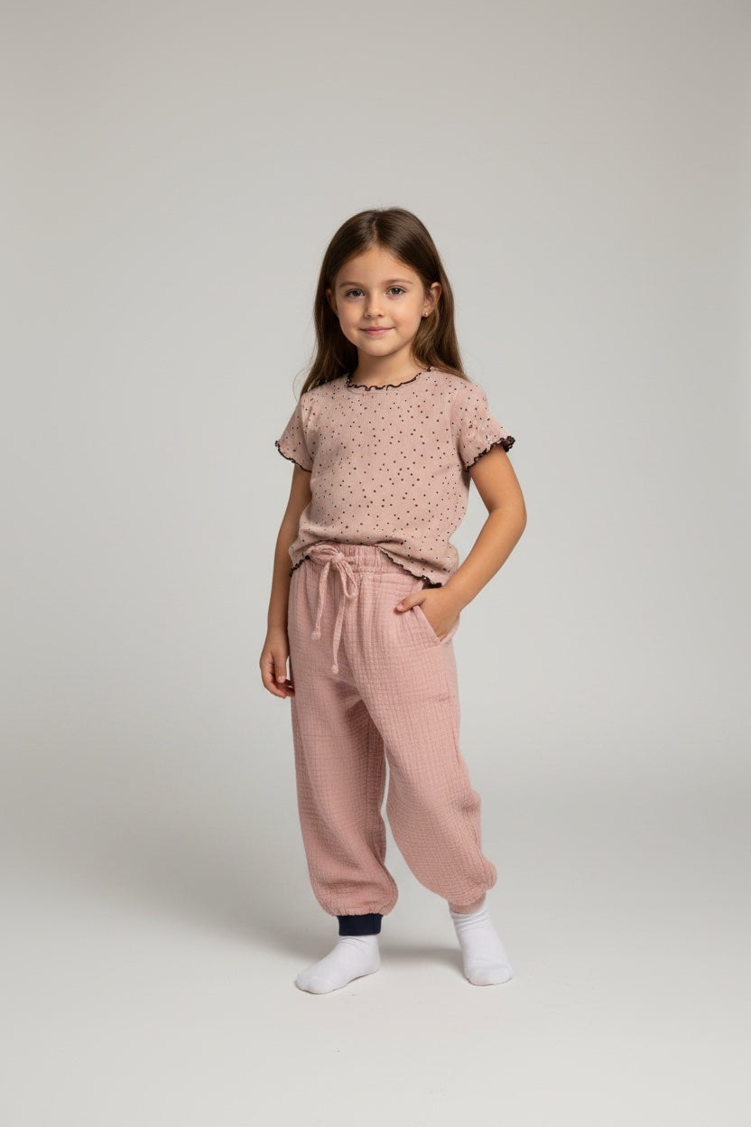3er Kidkiddo Set Rosa und beige/rosa