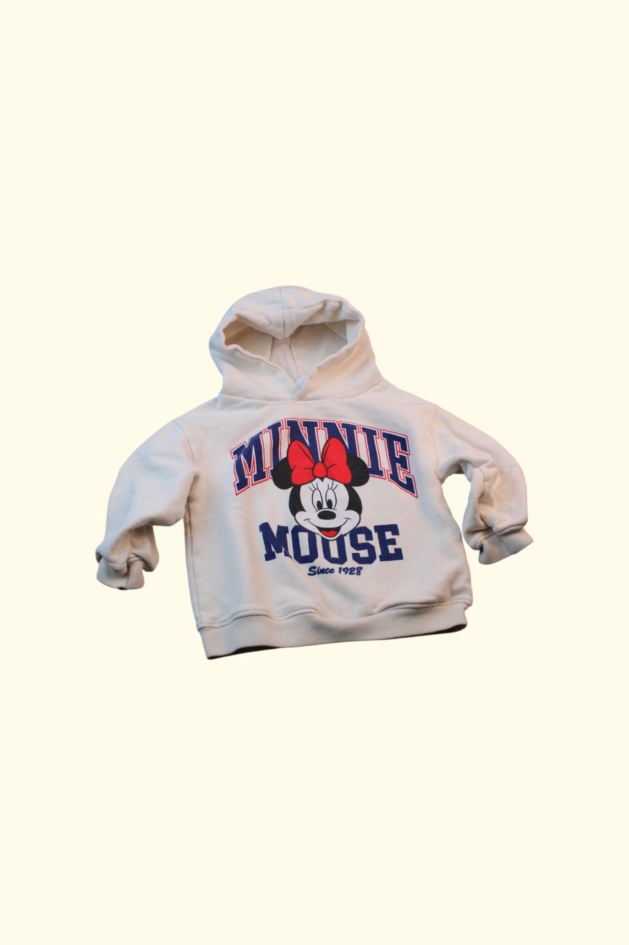 Hoodie Weiß mit buntem Druck