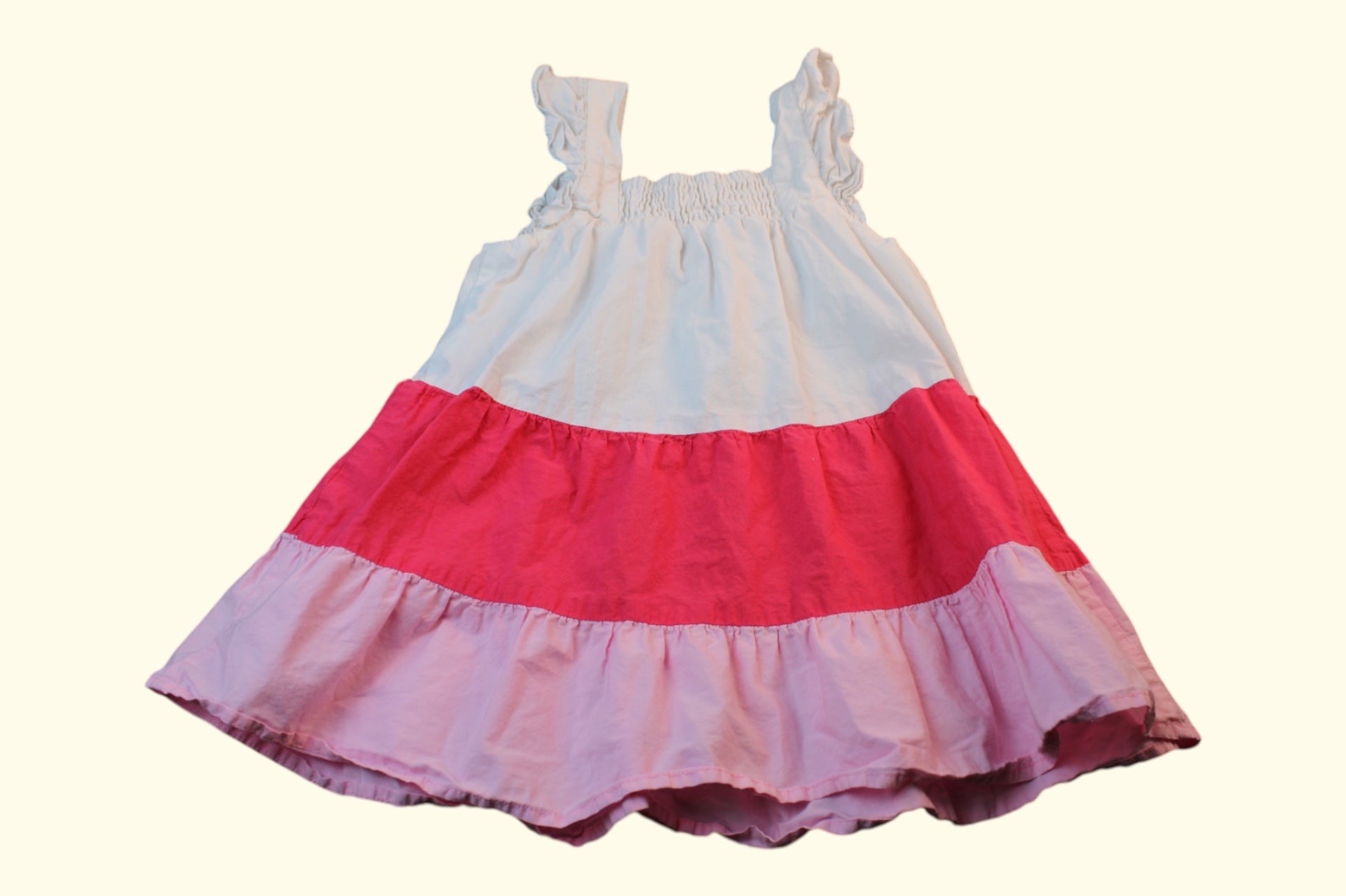 Kleid Mehrfarbig (weiß, pink, rot)