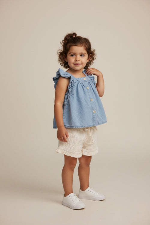2er Kidkiddo Set 92 Blau, Beige