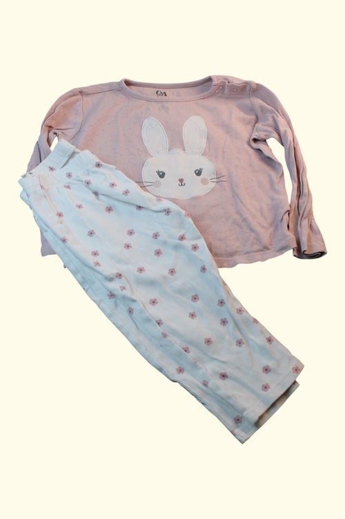 2er Kidkiddo Set 86 Rosa und Weiß