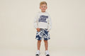 2er Kidkiddo Set 98/104 Blau und Weiß