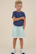 2er Kidkiddo Set 98 Blau, Weiß, Mintgrün