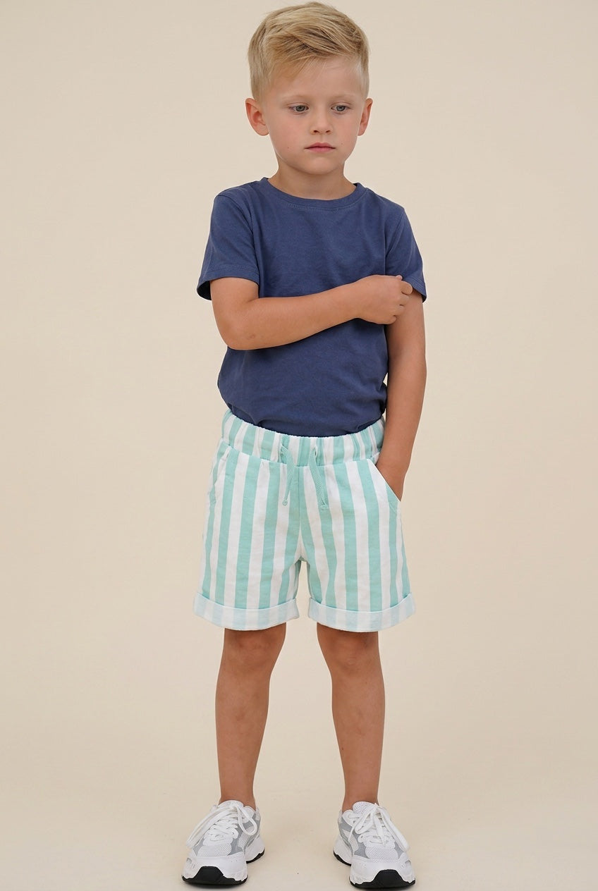 2er Kidkiddo Set 98 Blau, Weiß, Mintgrün