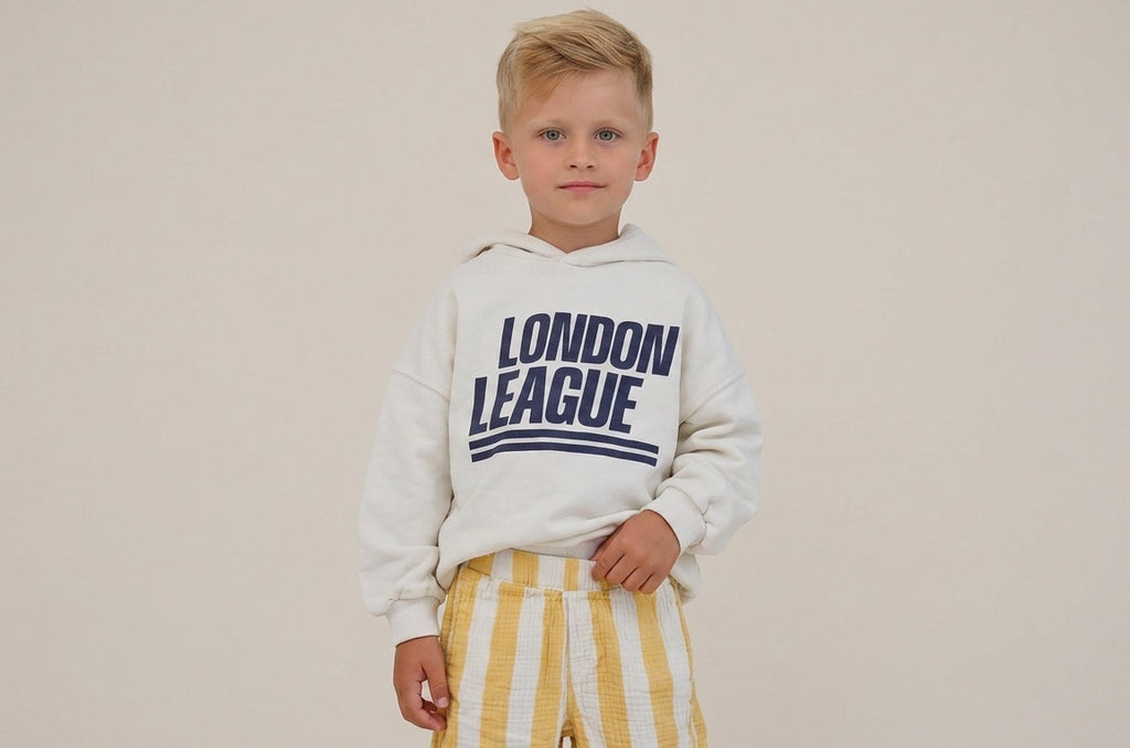 2er Kidkiddo Set 98/104 Blau und Weiß