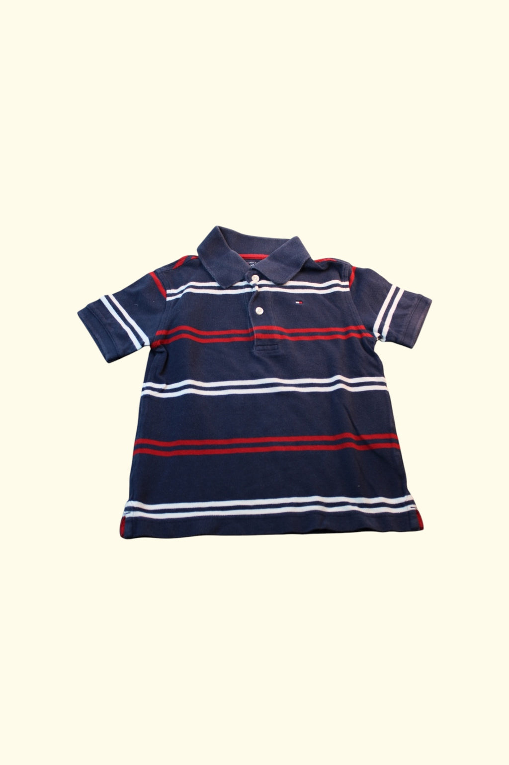 Tommy Hilfiger Polo-Shirt 104 Marineblau, Rot, Weiß