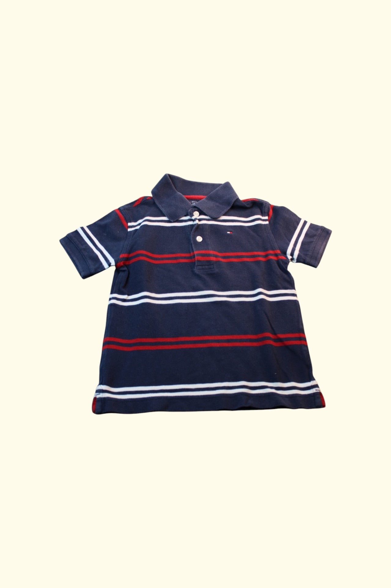 Tommy Hilfiger Polo-Shirt 104 Marineblau, Rot, Weiß