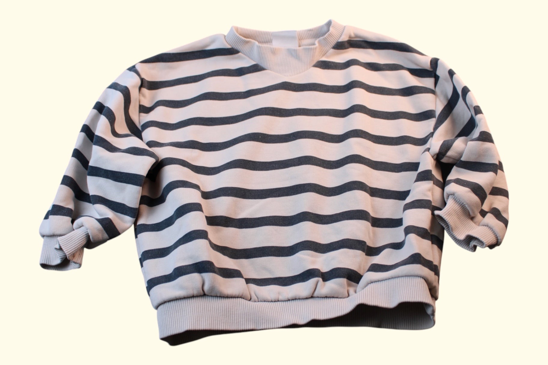 Pullover 92 Weiß und Dunkelblau