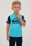 Quiksilver T-Shirt 92 Hellblau und Dunkelblau