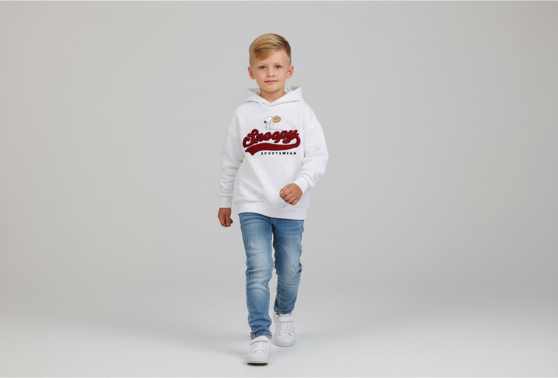 Hoodie 104 Weiß