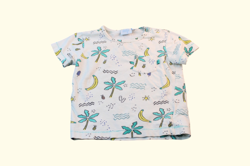 2er Kidkiddo Set 68 Beige mit braunen Mustern