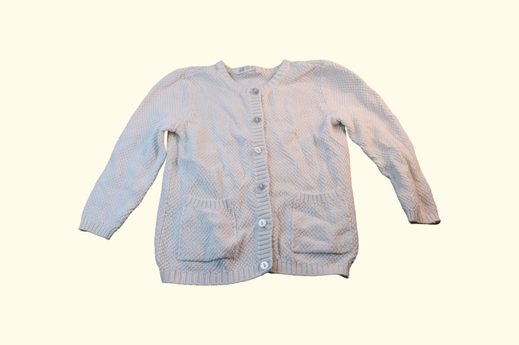H&M Jacke 104/110 weiss,glitzer