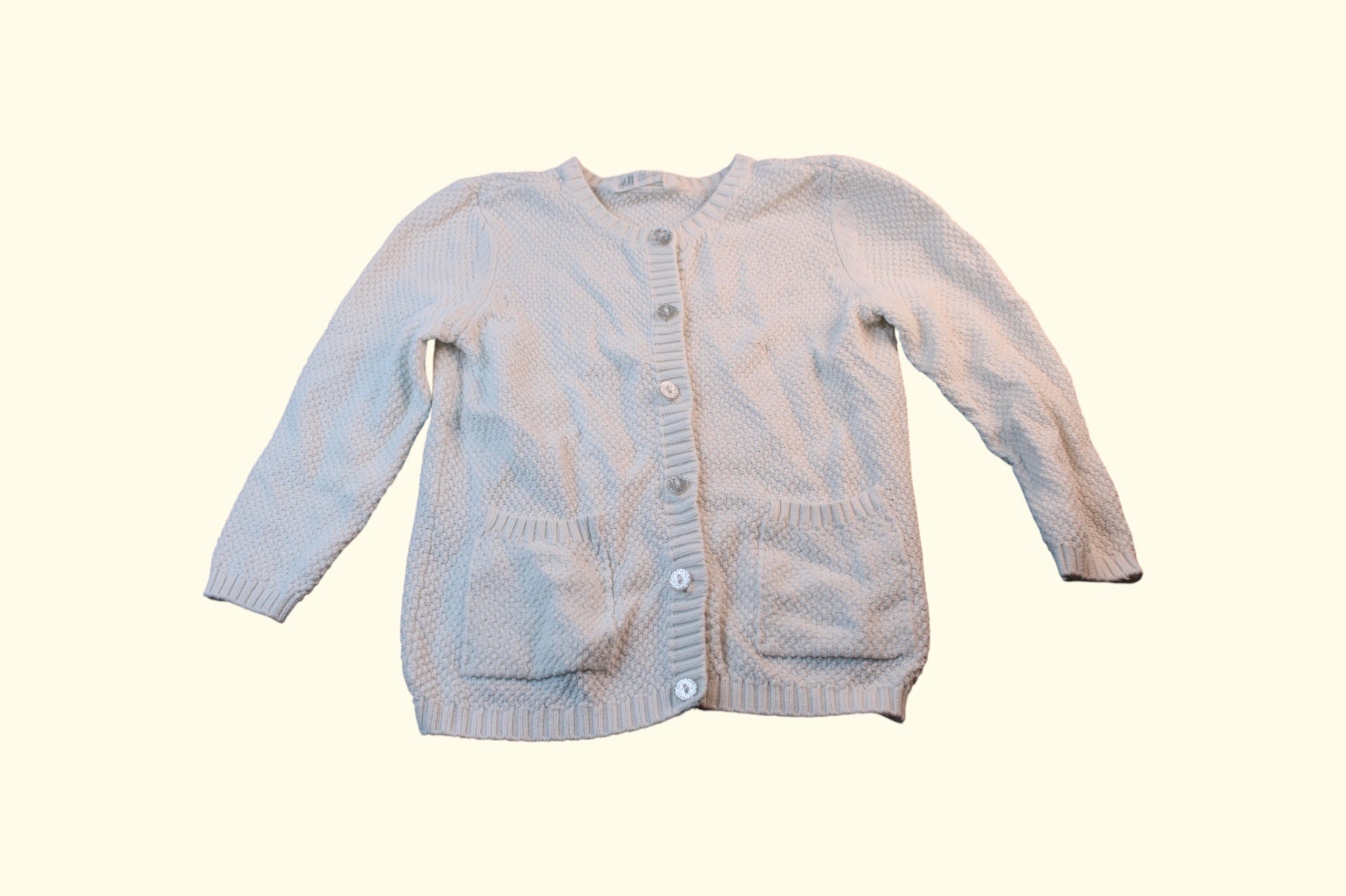 Kategorie 3 Strickjacke 104 weiss,glitzer