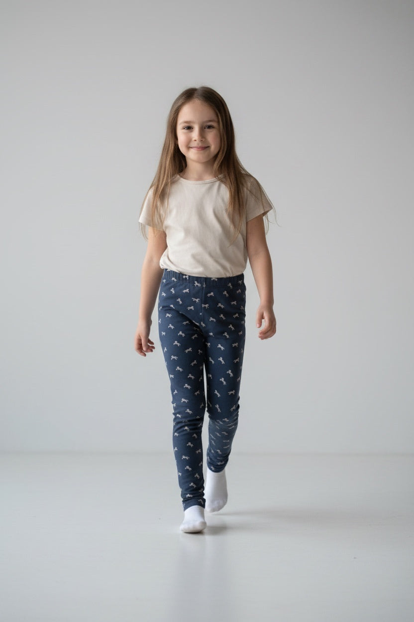 Name it - gefütterte Leggins 104 Blau, Silber