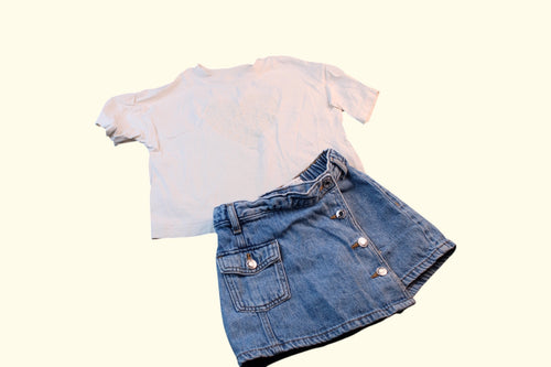 2er Kidkiddo Set 104 Blau, Weiß