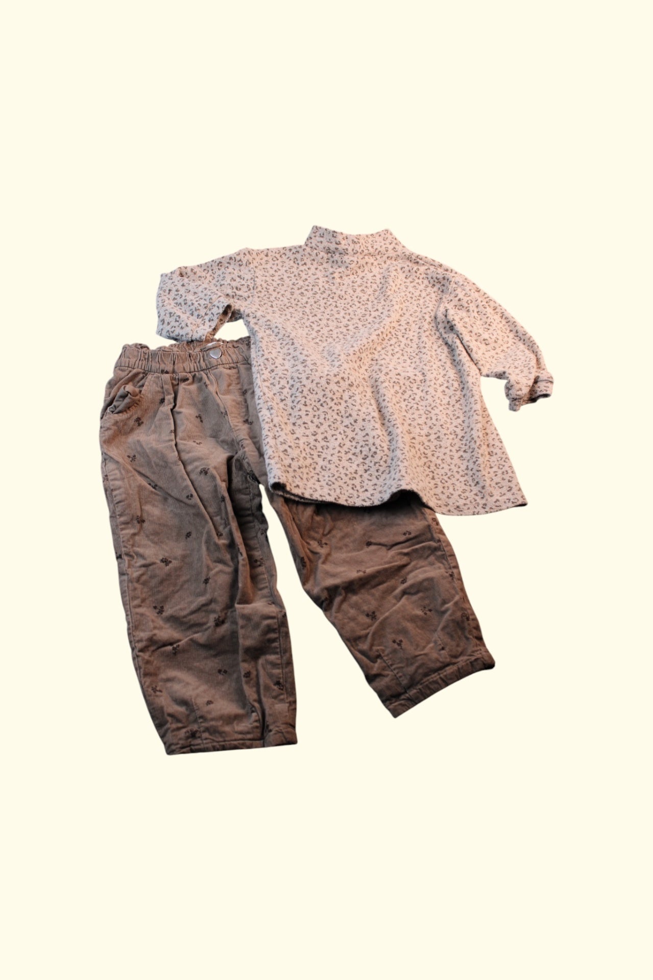 2er Kidkiddo Set 92 Beige