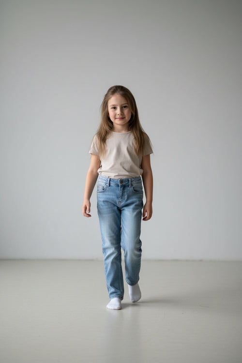 2er Kidkiddo Jeggins Set 104 Blau