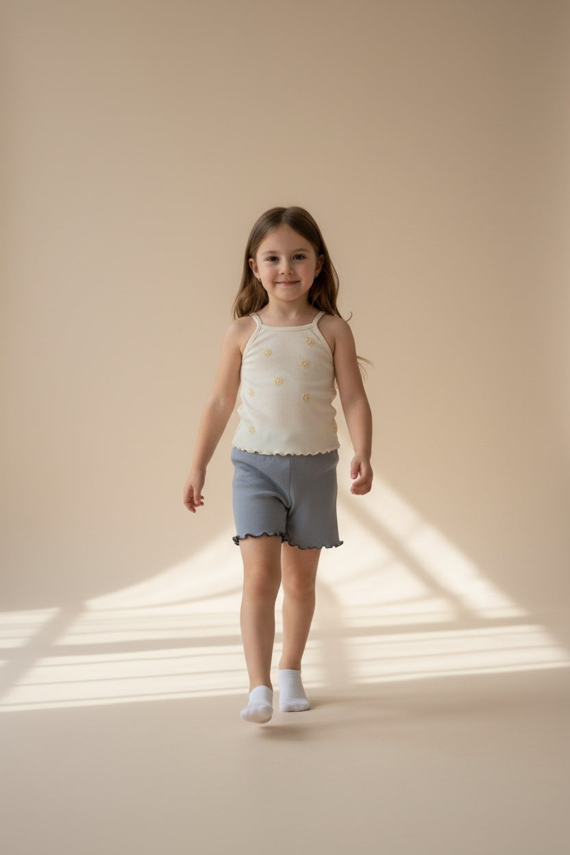 2er Kidkiddo Set 116 Creme, Grau