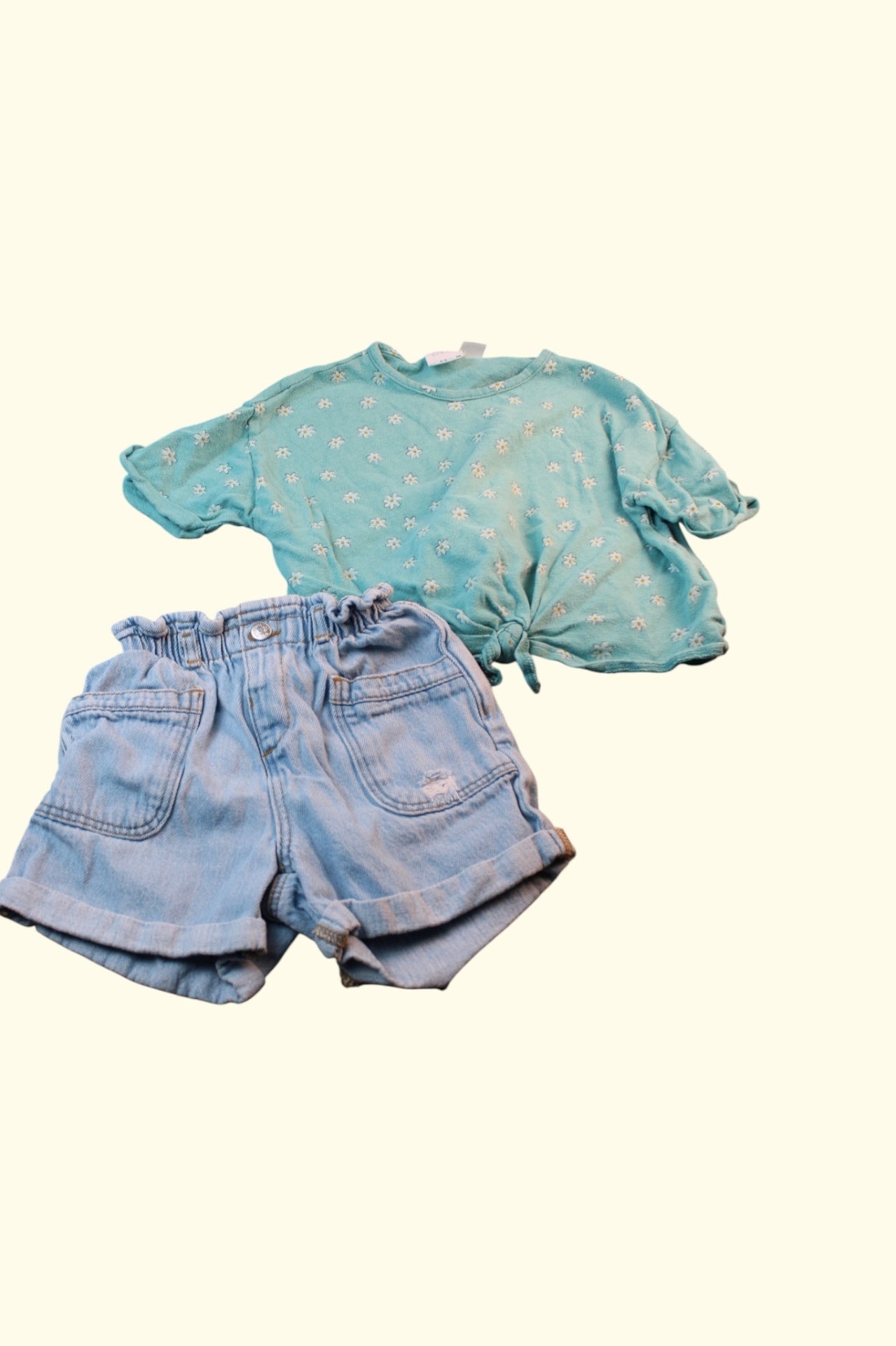 2er Kidkiddo Set 92 Hellgrün, Blau