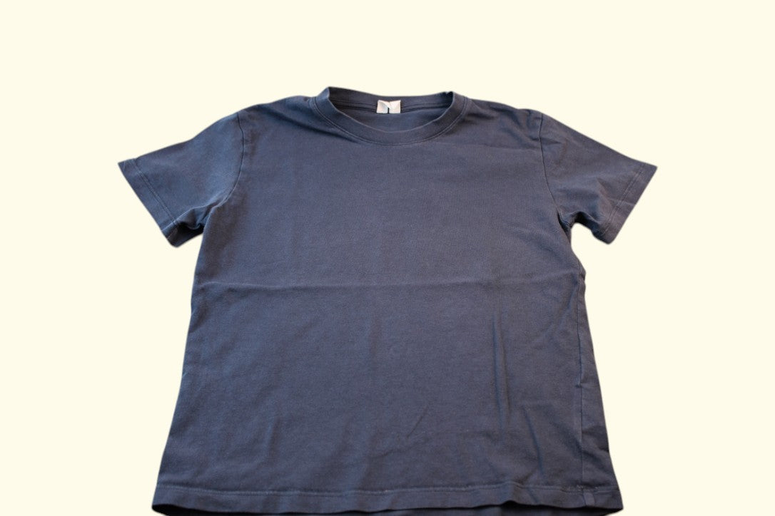 2er Kidkiddo Set T-Shirt 122 Hellgelb, Dunkelgrau