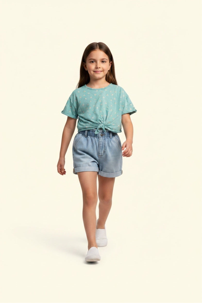 2er Kidkiddo Set 92 Hellgrün, Blau