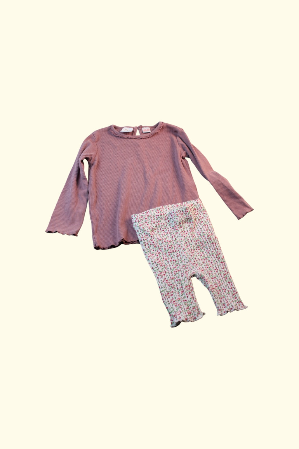 2er Kidkiddo Set 86/92 Rosa, Mehrfarbig
