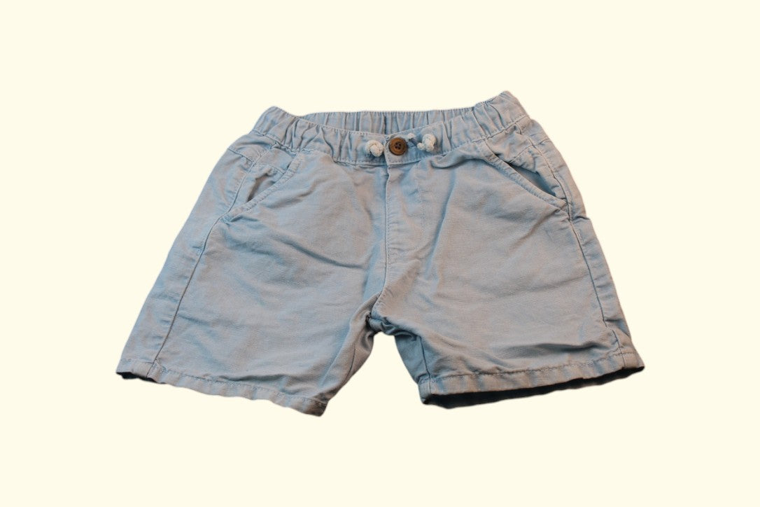 2er Kidkiddo Set Short 98 Beige, Blau