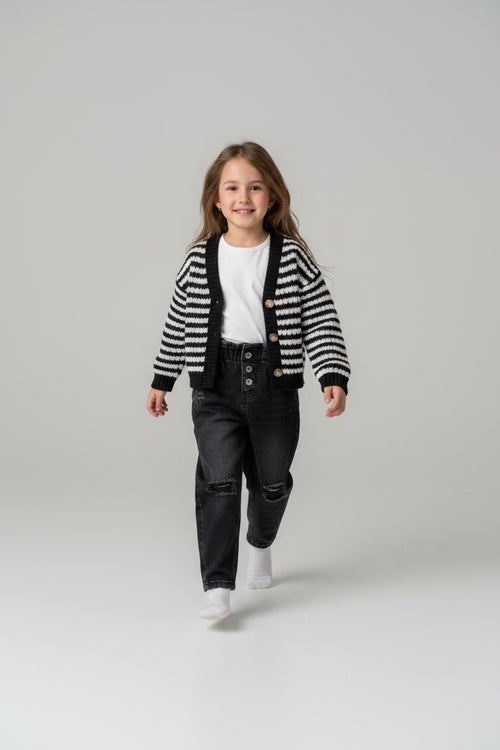 2er Kidkiddo Set 98 Schwarz, Weiß