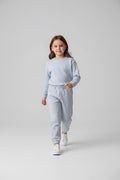 2er Kidkiddo Set (Hosen) 98 Hellblau, Dunkelgrau