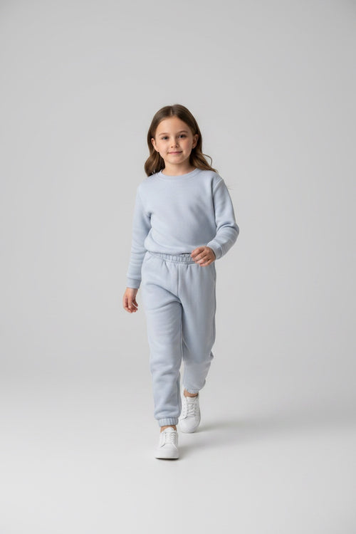 2er Kidkiddo Set (Hosen) 98 Hellblau, Dunkelgrau