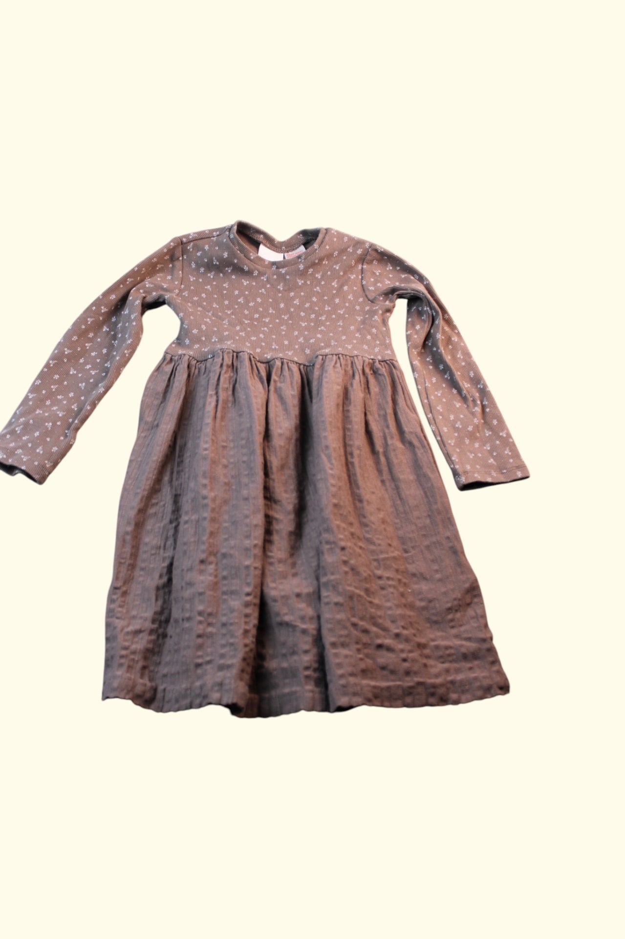Kategorie 3 Kleid 98 Grau und Braun