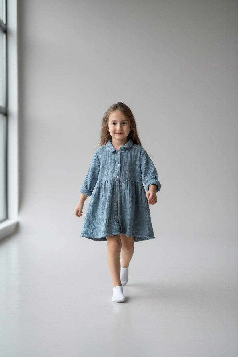 Kategorie 3 Kordkleid 92 Blau