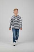 Alana Hoodie 128 Weiß und Blau