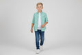 Polo Ralph Lauren Hemd 116 Grün, Weiß