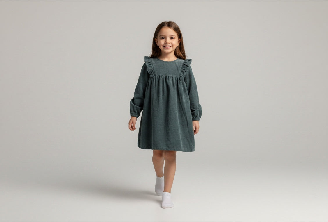 Kategorie 3 Kleid 98 Dunkelgrün