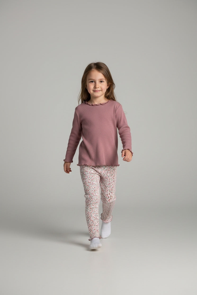 2er Kidkiddo Set 86/92 Rosa, Mehrfarbig