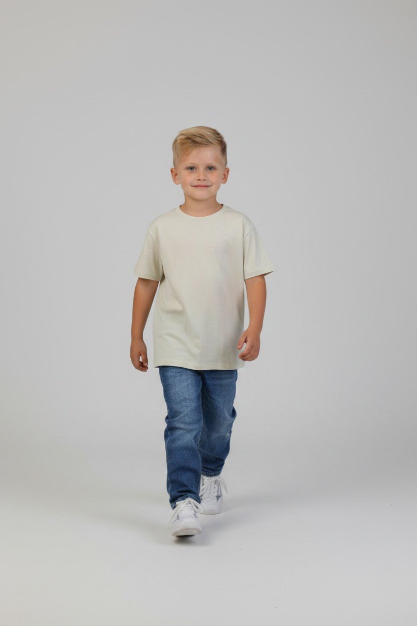 Arket 2er Kidkiddo T-Shirt Set 122 Hellgelb, Dunkelgrau